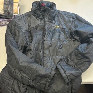 CB SPORTS Boys 18/20 XL Black Gray Jacket Coat Full Zip